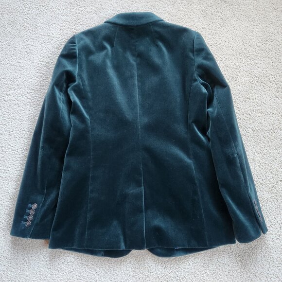 NWOT J.Crew Parke Velvet Blazer in Old Forest Green Size 0 - Picture 10 of 14